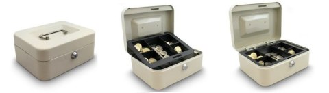 METALOWA KASETKA 20CM DO PRZECHOWYWANIA GOTÓWKI BILONU BITUXX