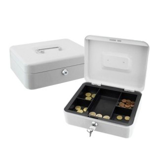 Metalowa Kasetka na Pieniądze 25 cm – Do Przechowywania i Transportu Gotówki