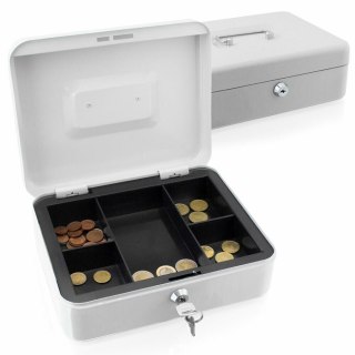 Metalowa Kasetka na Pieniądze 25 cm – Do Przechowywania i Transportu Gotówki