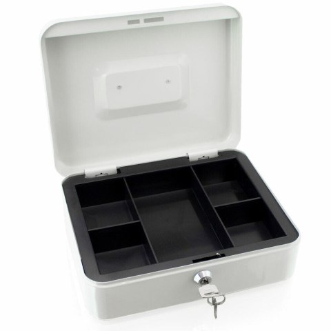 Metalowa Kasetka na Pieniądze 25 cm – Do Przechowywania i Transportu Gotówki