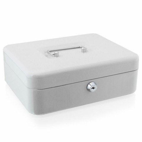 Metalowa Kasetka na Pieniądze 25 cm – Do Przechowywania i Transportu Gotówki