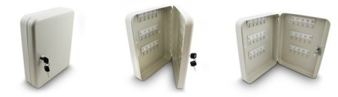 METALOWA SZAFKA NA KLUCZE BITUXX JASNOSZARA 30 HACZYKÓW NA KLUCZE