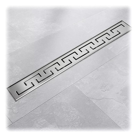 Bituxx Odpływ prysznicowy liniowy Bogen 120 cm – wydajny odwodnienie podłogowe ze stali nierdzewnej z syfonem 35 l/min