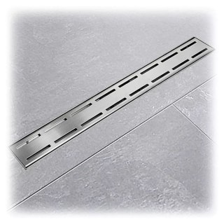 Bituxx Wydajny Odpływ Liniowy 70 cm LINE z Niskim Syfonem – Stalowy Odwodnienie Podłogowe Inox do Prysznica i Łazienki