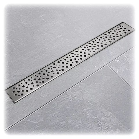 ODPŁYW TROPFEN Z SYFONEM 80 CM LINIOWY PRYSZNICOWY ZE STALI NIERDZEWNEJ