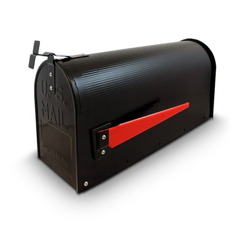 ORYGINALNA SKRZYNKA NA LISTY POCZTOWA AMERYKAŃSKA CZARNA + SŁUPEK