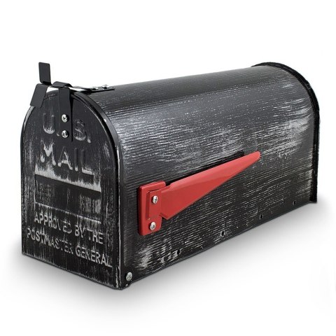 ORYGINALNA SKRZYNKA POCZTOWA NA LISTY AMERYKAŃSKA RETRO + SŁUPEK