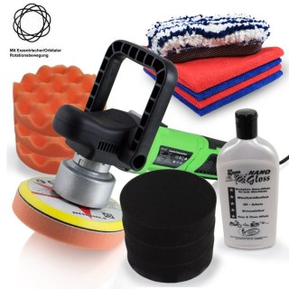 Bituxx Profesjonalna Polerka Rotacyjno-Orbitalna z Akcesoriami i Gąbkami – Kompletny Zestaw Detailingu Lakieru