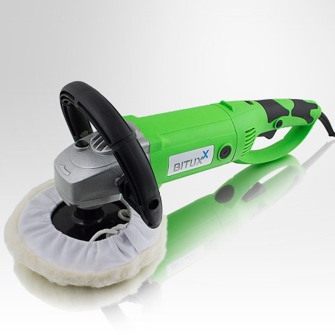 Bituxx Profesjonalna Polerka Samochodowa 1500 W z Zestawem Akcesoriów – Gąbki, Ściereczki, Płyny Polerskie