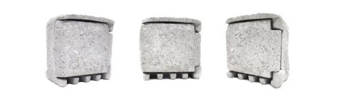 PRZEDŁUŻACZ OGRODOWY IMITACJA KAMIENIA 4 GNIAZDA SIWY KAMIEŃ DO OGRODU