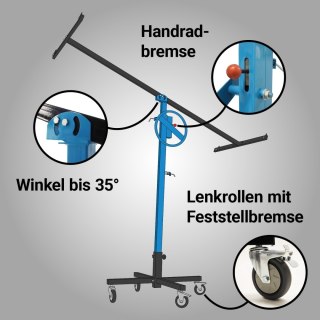 Podnośnik do płyt gipsowych i dachowych Biuuux udżwig do 75kf