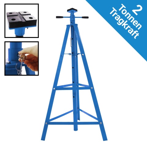 Podstawki Samochodowe BITUXX 2T – Regulowane Podpory Kobyłki Stalowe pod Auto (1 szt.)