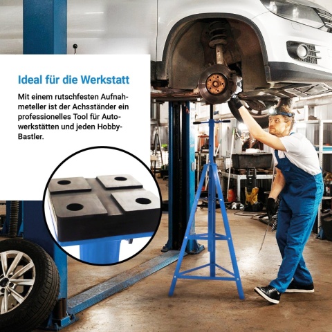 Podstawki Samochodowe BITUXX 2T – Regulowane Podpory Kobyłki Stalowe pod Auto (1 szt.)