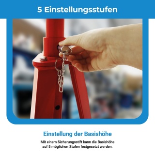 Podstawki Samochodowe BITUXX 2T – Regulowane Podpory Kobyłki Stalowe pod Auto