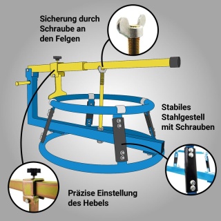 BITUXX Montażownica do opon motocyklowych – łatwa wymiana opon