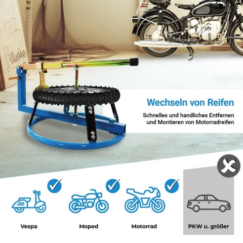 BITUXX Montażownica do opon motocyklowych – łatwa wymiana opon