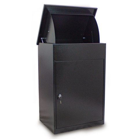 Skrzynka paczkowa Bituxx duża skrzynka pocztowa na przesyłki paczki czarna