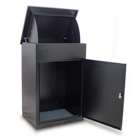 Skrzynka paczkowa Bituxx duża skrzynka pocztowa na przesyłki paczki czarna