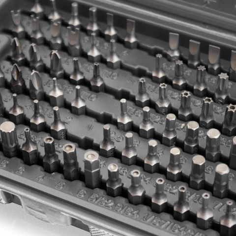 Zestaw narzędzi Bitów TORX i imbusów – 100 elementów w skrzynce, uniwersalny komplet do różnorodnych napraw