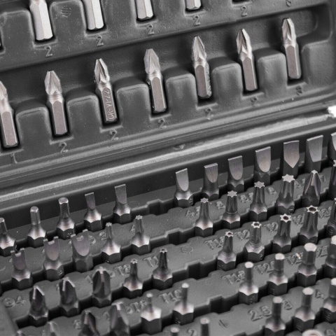 Zestaw narzędzi Bitów TORX i imbusów – 100 elementów w skrzynce, uniwersalny komplet do różnorodnych napraw