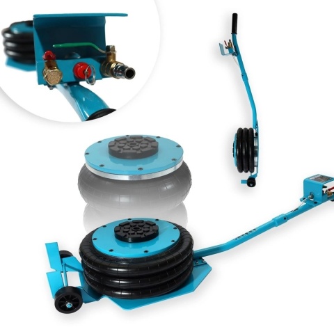 Bituxx pneumatyczny podnośnik „bałwanek” 5 ton – stabilny podnośnik powietrzny poduszkowy do auta