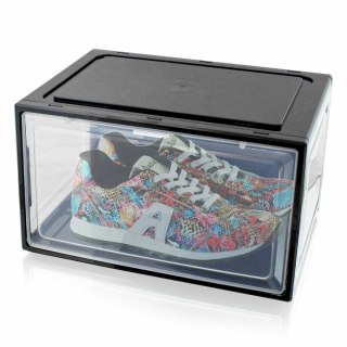 CZARNE PUDEŁKO ORGANIZER NA BUTY DO ROZMIARU 47 1 SZTUKA SOLIDNE LEX21