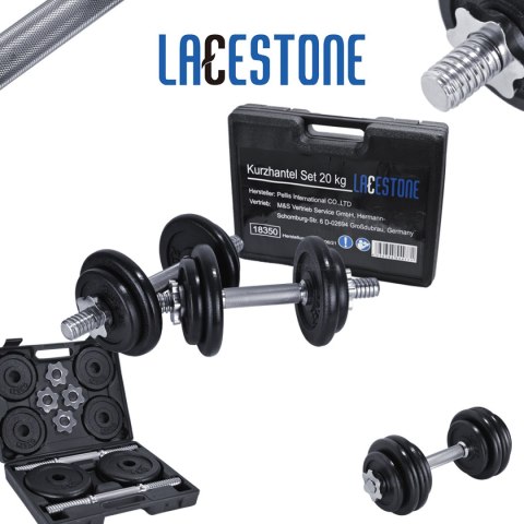 HANTLE REGULOWANE - ZESTAW HANTLI DO TRENINGU SIŁOWEGO 4x2,5kg ORAZ 4x1,25kg +ETUI