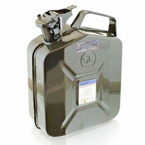 KANISTER METALOWY 5L 2SZT ZESTAW CERTYFIKAT UE ZAMEK BAGNETOWY KOMPLET na 10l PALIWA