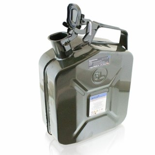 KANISTER METALOWY ZESTAW + LEJEK 5L CERTYFIKAT UE ZAMEK BAGNETOWY