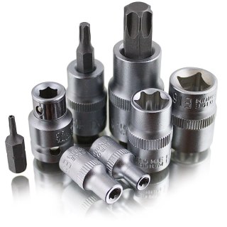 KLUCZE NASADOWE TORX 30 SZTUK ZESTAW ELEMENTY