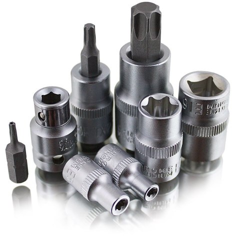 KLUCZE NASADOWE TORX 30 SZTUK ZESTAW ELEMENTY
