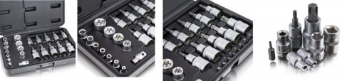 KLUCZE NASADOWE TORX 30 SZTUK ZESTAW ELEMENTY