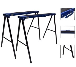 Podstawki warsztatowe „koziołki” Bituxx – zestaw 2 szt. pod stół roboczy i podpory robocze do 300 kg