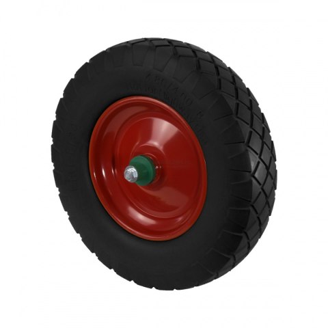 KOMPLET 2SZT CZARNE KOŁO PEŁNE DO TACZKI DWOKOŁOWEJWÓZKA BEZDĘTKOWE OŚKA W ZESTAWIE