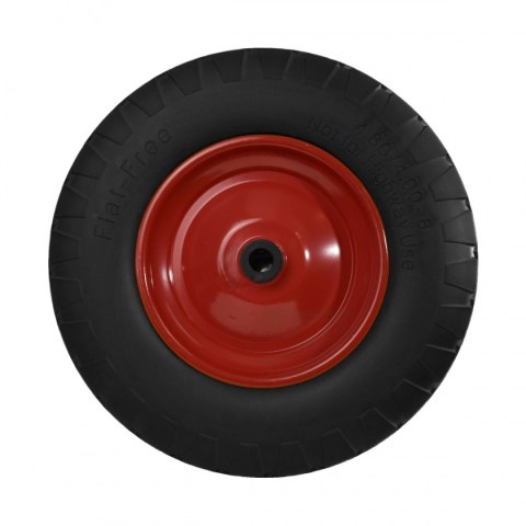 KOMPLET 2SZT CZARNE KOŁO PEŁNE DO TACZKI DWOKOŁOWEJWÓZKA BEZDĘTKOWE OŚKA W ZESTAWIE