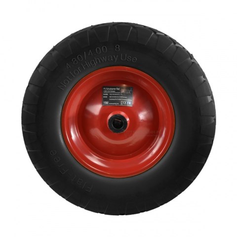 KOMPLET 2SZT CZARNE KOŁO PEŁNE DO TACZKI DWOKOŁOWEJWÓZKA BEZDĘTKOWE OŚKA W ZESTAWIE