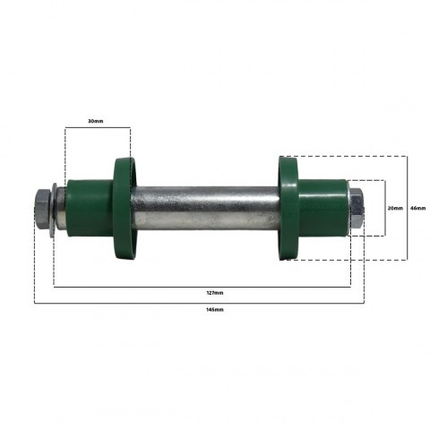 KOMPLET BEZDĘTKOWYCH KÓŁ DO TACZKI DWUKOŁOWEJ WÓZKA 2SZT do 250KG