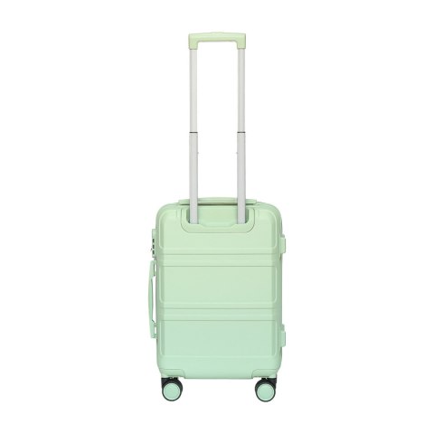 KOMPLET WALIZEK PODRÓŻNYCH M + KUFEREK KOSMETYCZKA ZWROTNA NA 4 KÓŁKACH MIĘTOWE Z ABS-u- MOCNE I SOLIDNE BARUT