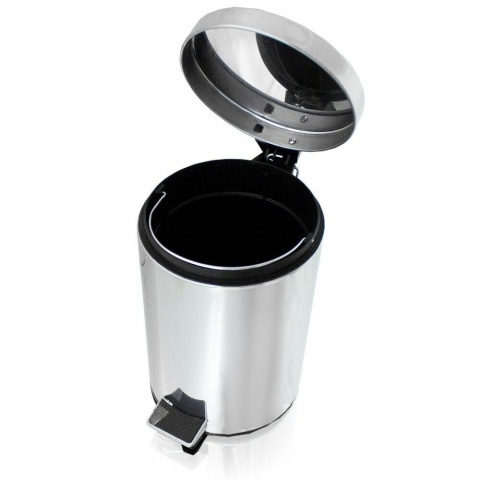 Kosz na śmieci 3l do kuchni łazienki mały ze stali nierdzewnej z wiaderkiem
