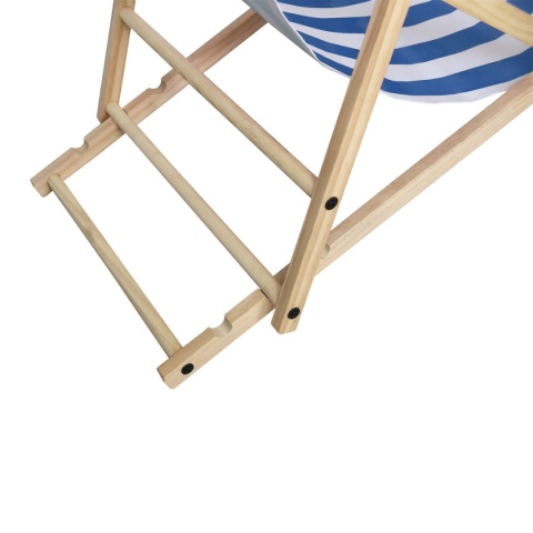 Lewżak ogrodowy Drewniany rozkładany stelaż kampingowy Bituxx