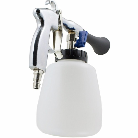 Pistolet do piaskowania na sprężone powietrze ze zbiornikiem 1l dysze szczotkowe