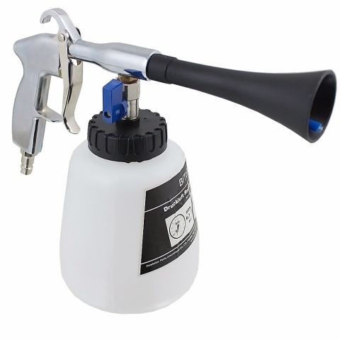 Pistolet do piaskowania na sprężone powietrze ze zbiornikiem 1l dysze szczotkowe