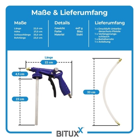 Pistolet pneumatyczny do kompresora do konserwacji podwozia