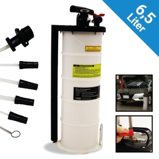 Pompa do odsysania oleju – pompa olejowa ręczna / pneumatyczna 6,5 L BITUXX