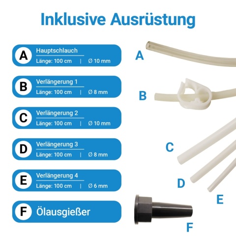 Ręczna pompa do odsysania oleju – urządzenie do odsysania oleju / ręczna pompa olejowa BITUXX 6 L