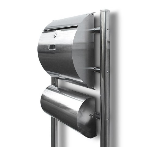 SKRZYNKA POCZTOWA NA LISTY ZE STOJAKAMI WOLNOSTOJĄCA STAL INOX