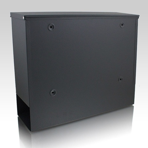 Skrzynka pocztowa na listy Naścienna grafitowa z gazetnikiem Bituxx