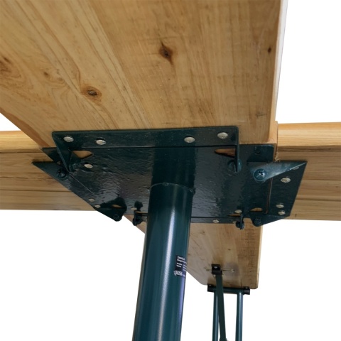 Stół biesiadny rozkłądany krzyżowy Barowy zewnętrzny na ogród