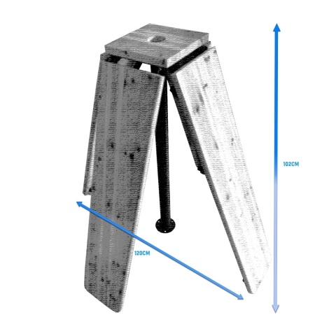 Stół biesiadny rozkłądany krzyżowy Barowy zewnętrzny na ogród