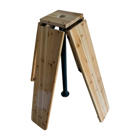 Stół biesiadny rozkłądany krzyżowy Barowy zewnętrzny na ogród